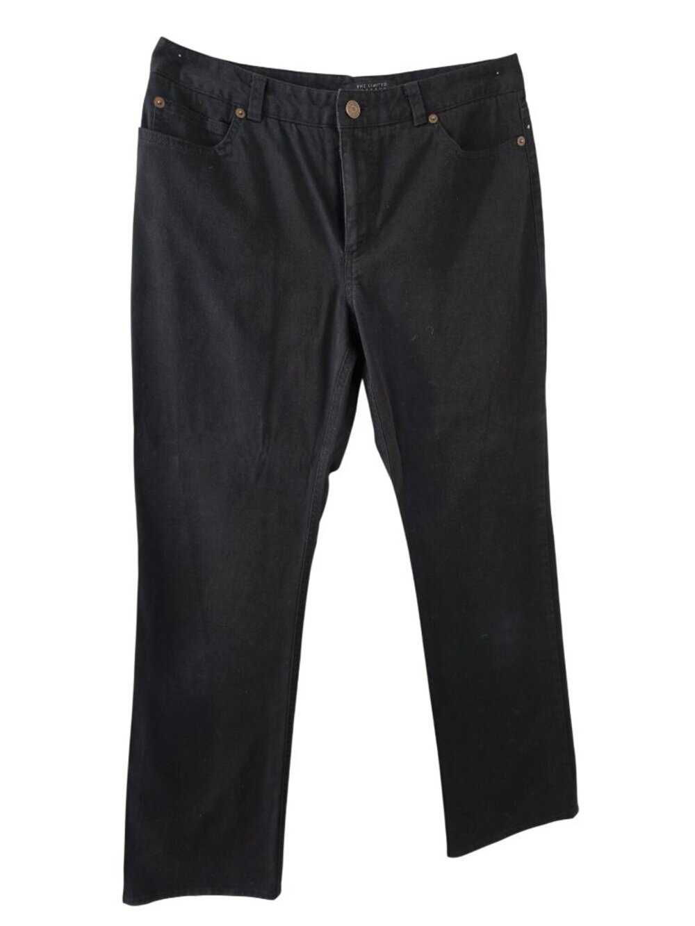 Vintage The Limited Black Stretch Jeans Womens Sz 8 Low Rise Straight Leg 2000s